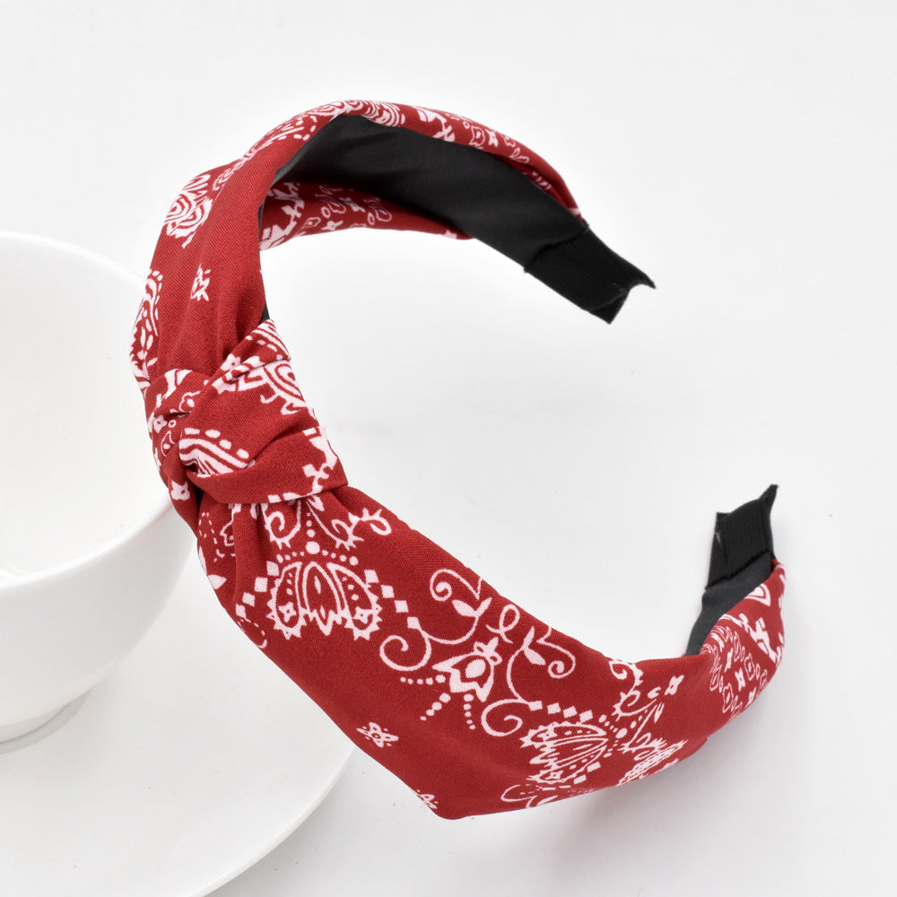 Wholesale of New Cashew Baroque Vintage Fabric Headband